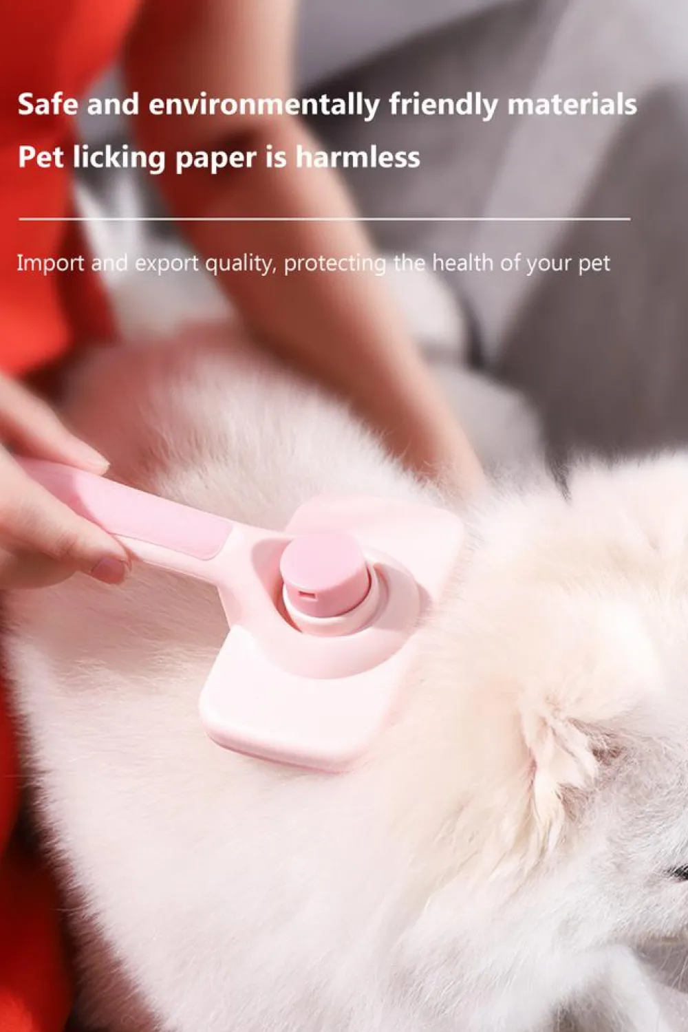 Outlet Dear-Lover Self Cleaning Gently Grooming Brush Pet Comb Pink