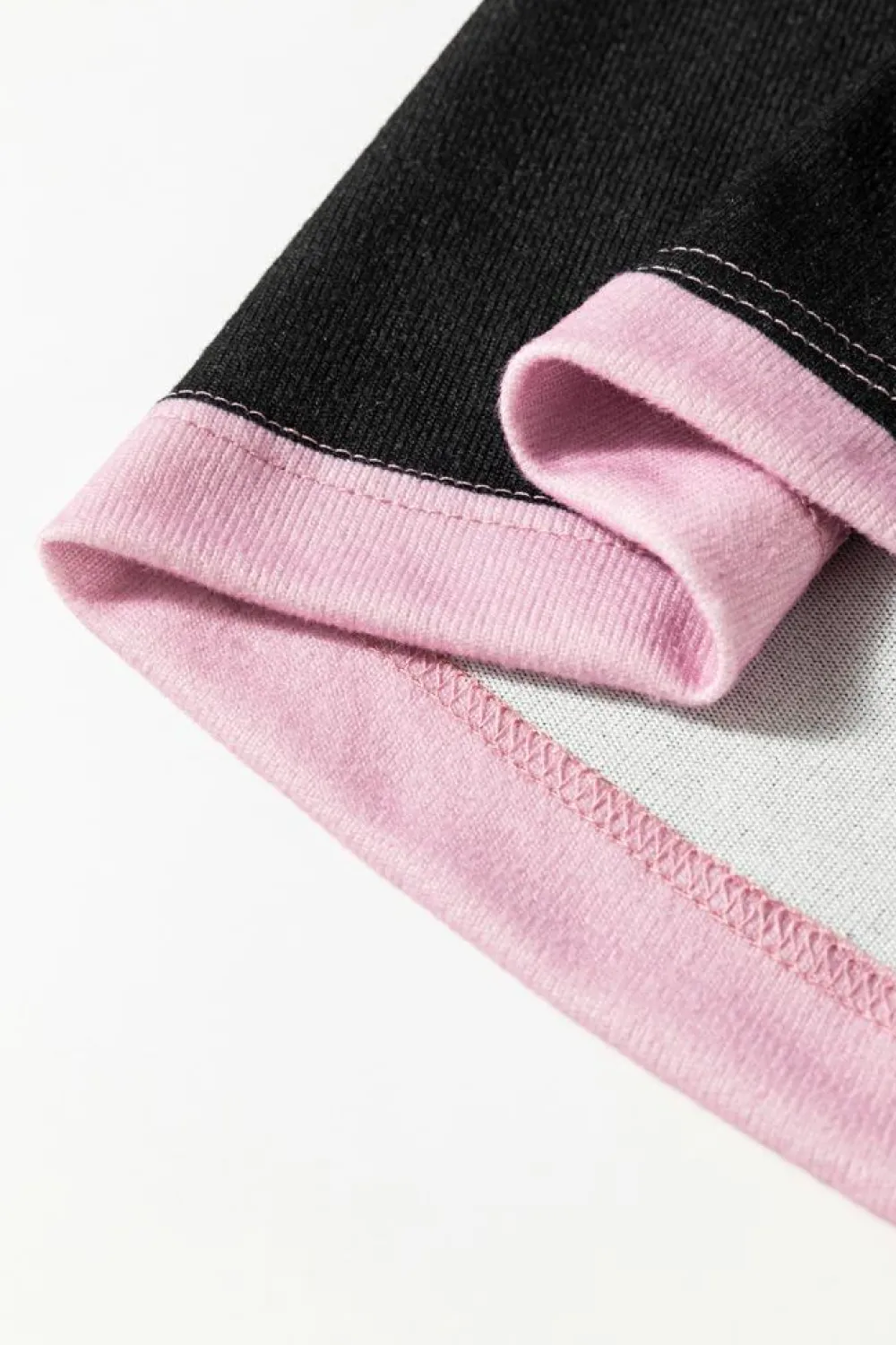 Discount Dear-Lover Color Block Number 22 Print Game Day Loose Long Sleeve Top Pink Stripe