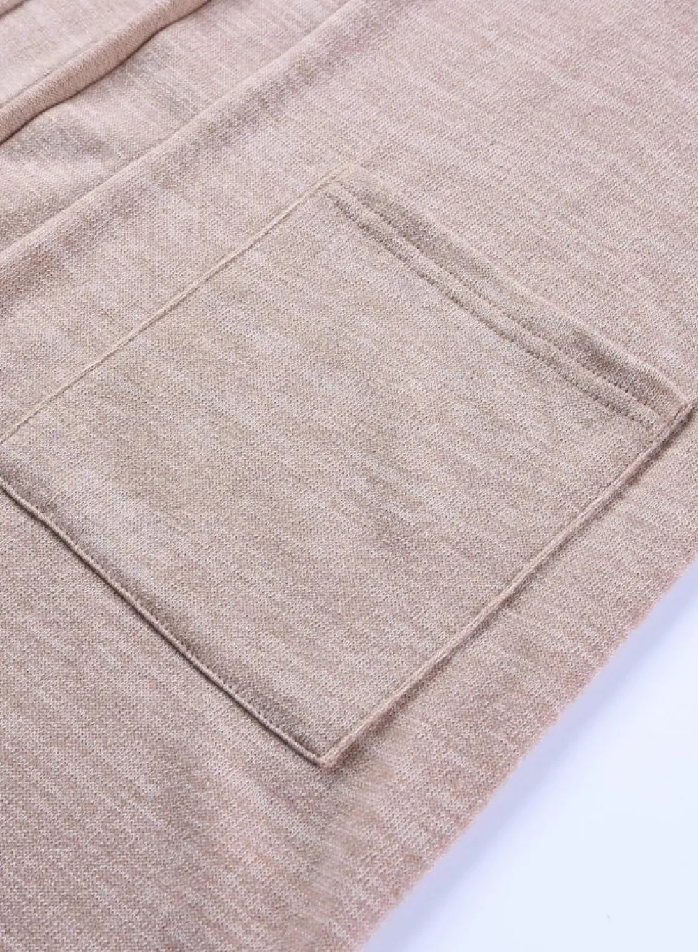 Fashion Dear-Lover Tunic Back Open Front Cardigan with Pockets Pink