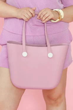 Clearance Dear-Lover Waterproof Self-assembly Detachable Straps EVA Tote Bag Pink
