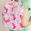 Online Dear-Lover Western Boots Stars Print Quilted Flap Large Backpack Pink