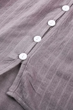 Discount Dear-Lover Crochet Lace Button Top Purple