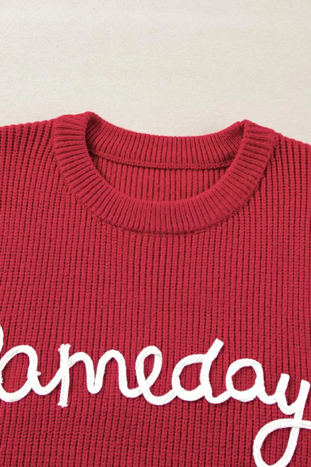 Online Dear-Lover Game Day Rugby Football Season Sweater Vest Racing Red