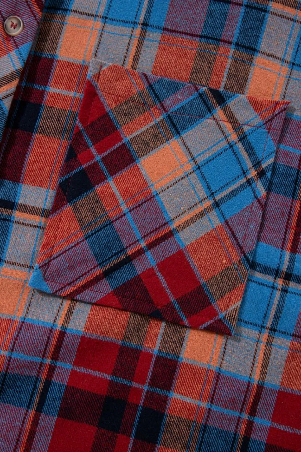 Online Dear-Lover Plaid Print Loose Vintage Shirt Red