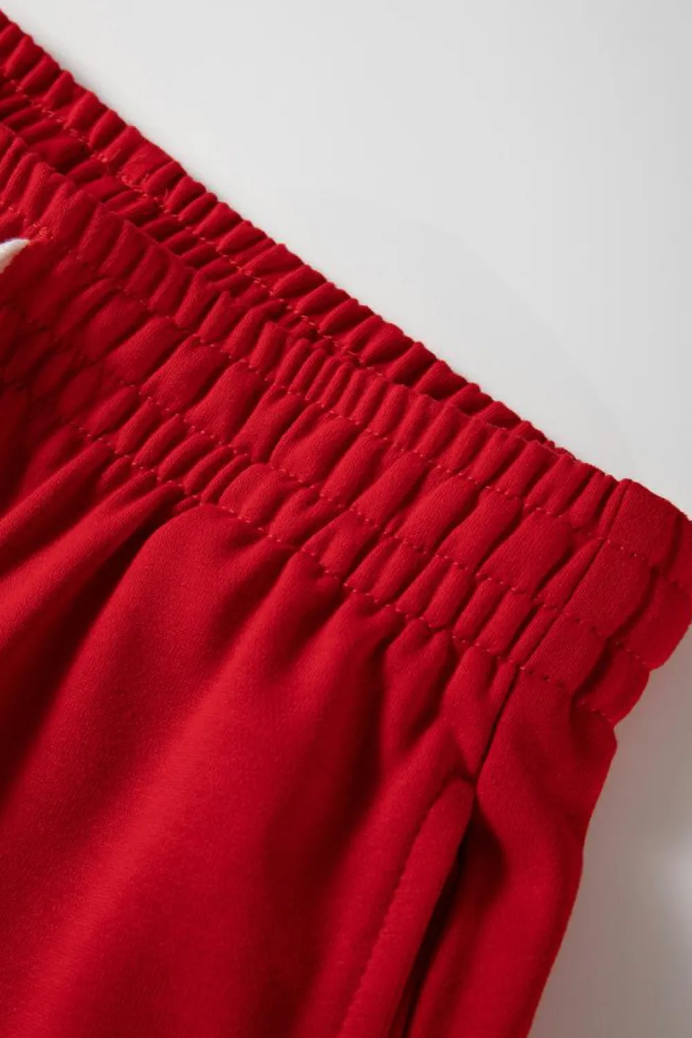 Fashion Dear-Lover Drop Shoulder Pullover and Jogger Pants Set Red Stripe