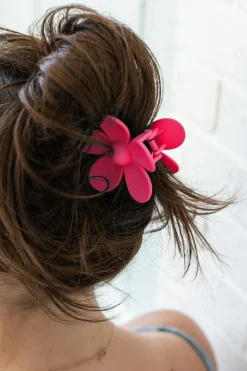 Online Dear-Lover Flower Hair Claw Clip Rose