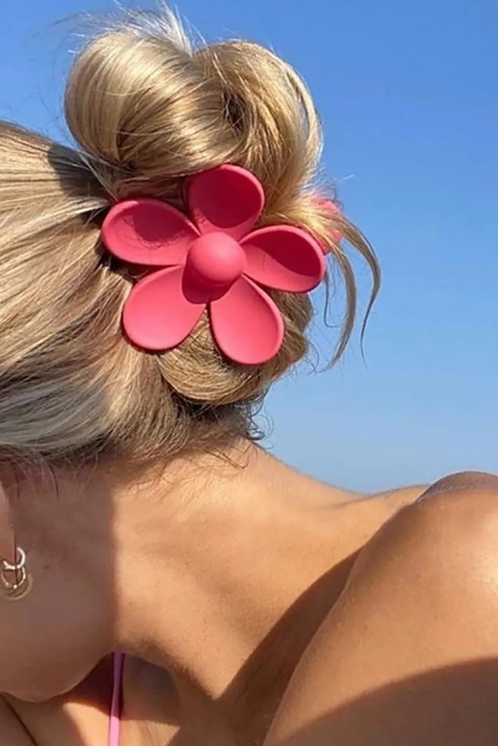 Online Dear-Lover Flower Hair Claw Clip Rose