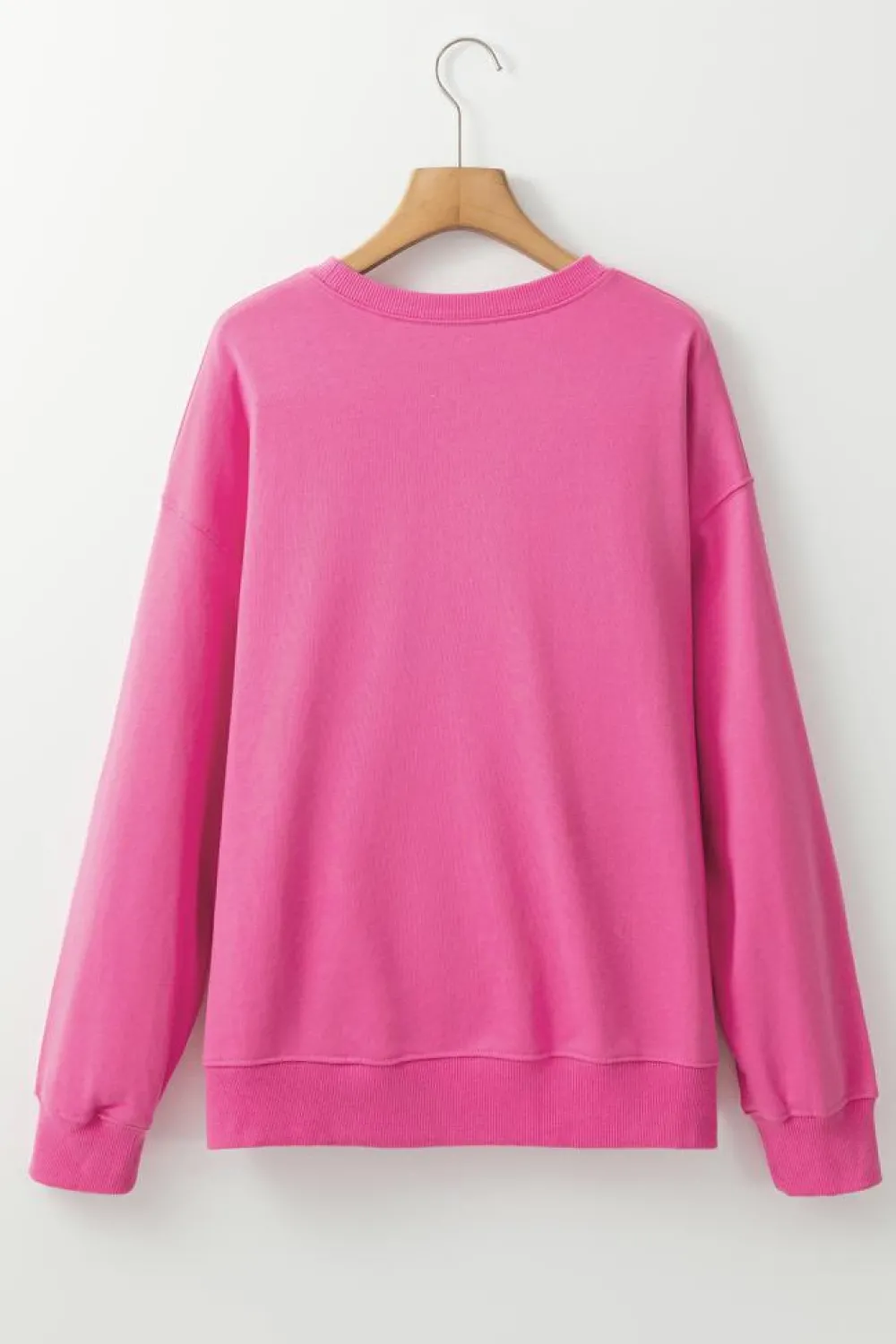 Discount Dear-Lover Floral MAMA Embroidered Graphic Pullover Sweatshirt Rose Red