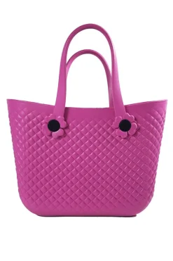 Outlet Dear-Lover Quilted Self-assembly Detachable Straps Waterproof Handbag Rose Red