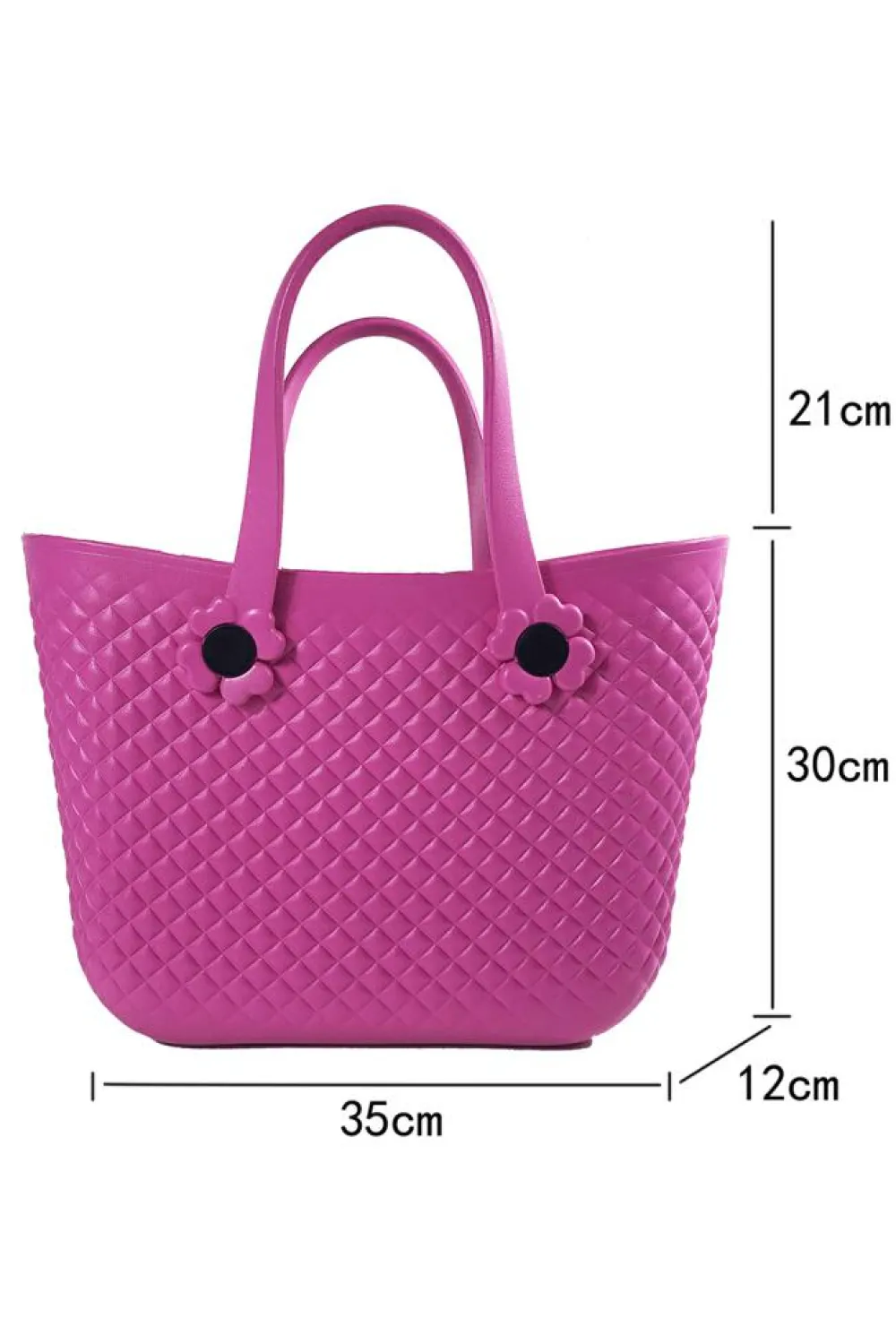 Outlet Dear-Lover Quilted Self-assembly Detachable Straps Waterproof Handbag Rose Red