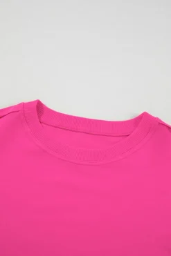 Best Dear-Lover Sweatshirt Poplin Mini Dress Rose Red