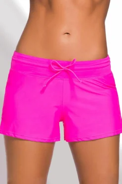 Sale Dear-Lover Rosy Women Swim Boardshort Rose