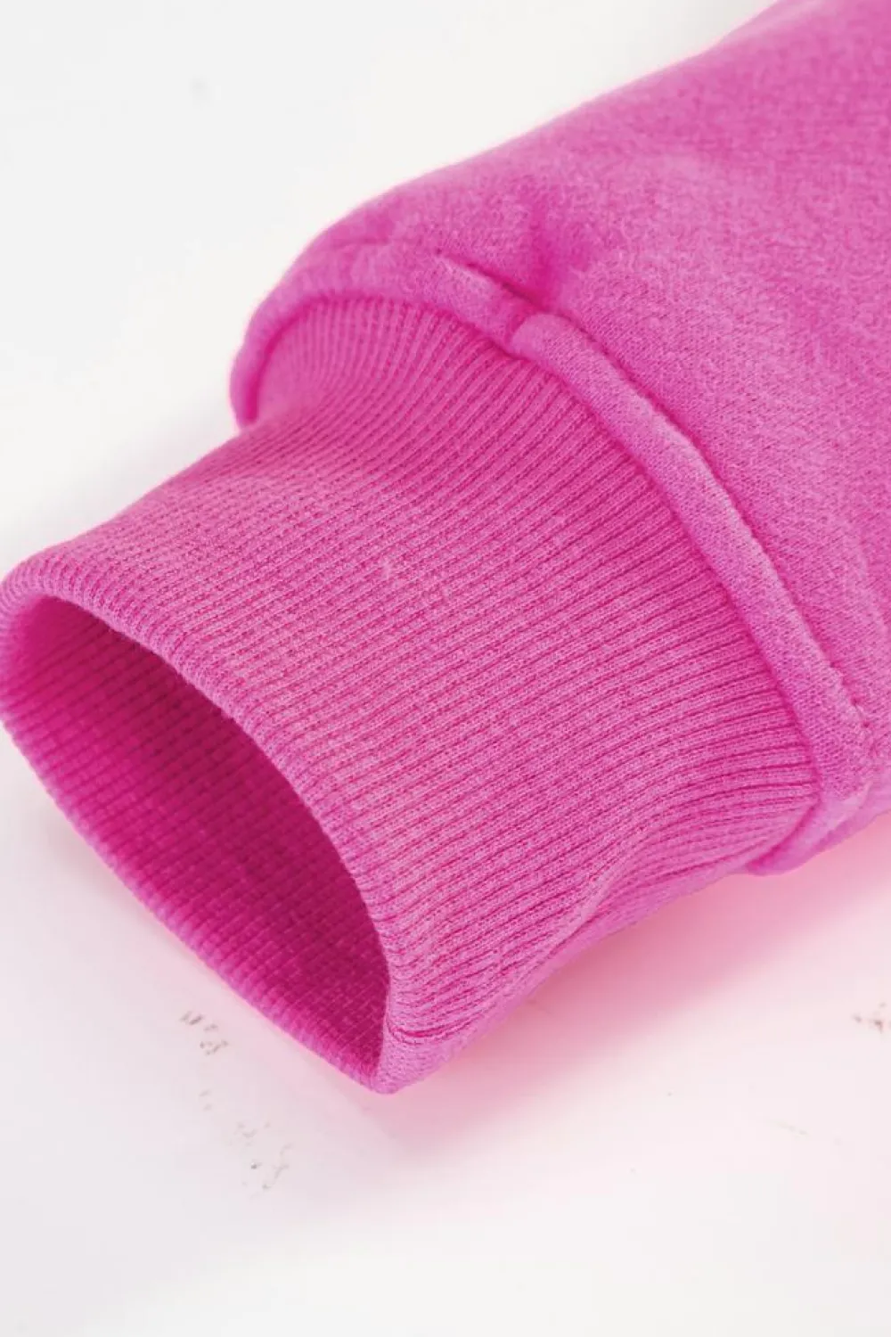 Online Dear-Lover Colorblock Patchwork Drop Shoulder Ribbed Trim Sweatshirt Sachet Pink