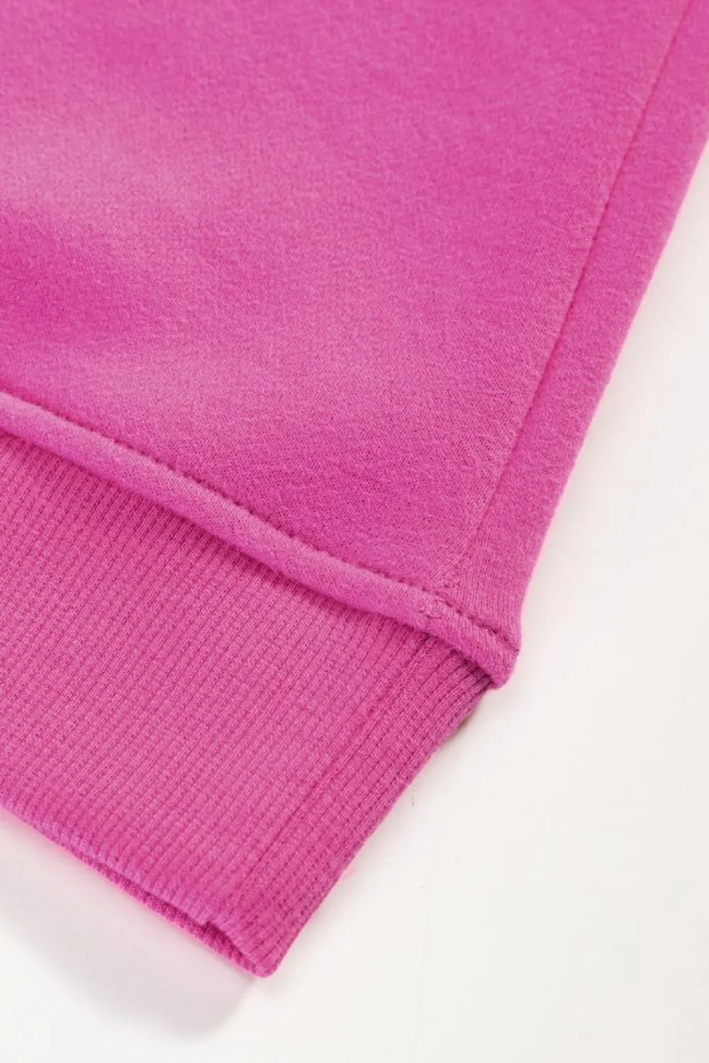 Online Dear-Lover Colorblock Patchwork Drop Shoulder Ribbed Trim Sweatshirt Sachet Pink