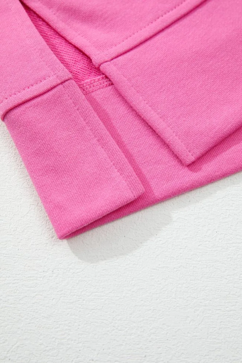 Online Dear-Lover Contrast Flower Drop Shoulder Loose T Shirt Sachet Pink