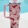 Discount Dear-Lover Western Boot Tumbler with Straw 40oz Sachet Pink