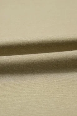 Sale Dear-Lover Studded Cap Sleeve Round Neck T Shirt Sage Green
