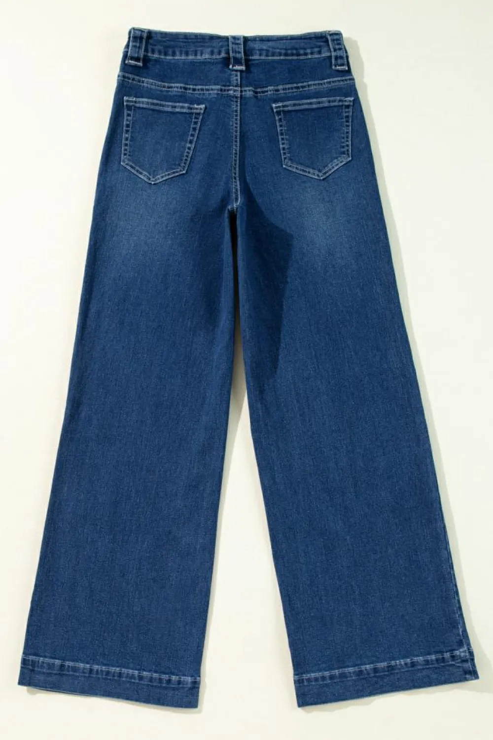 Discount Dear-Lover Wide Leg Pocketed High Waist Jeans Sail Blue