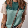 New Dear-Lover Rib Textured Colorblock T Shirt Skobeloff