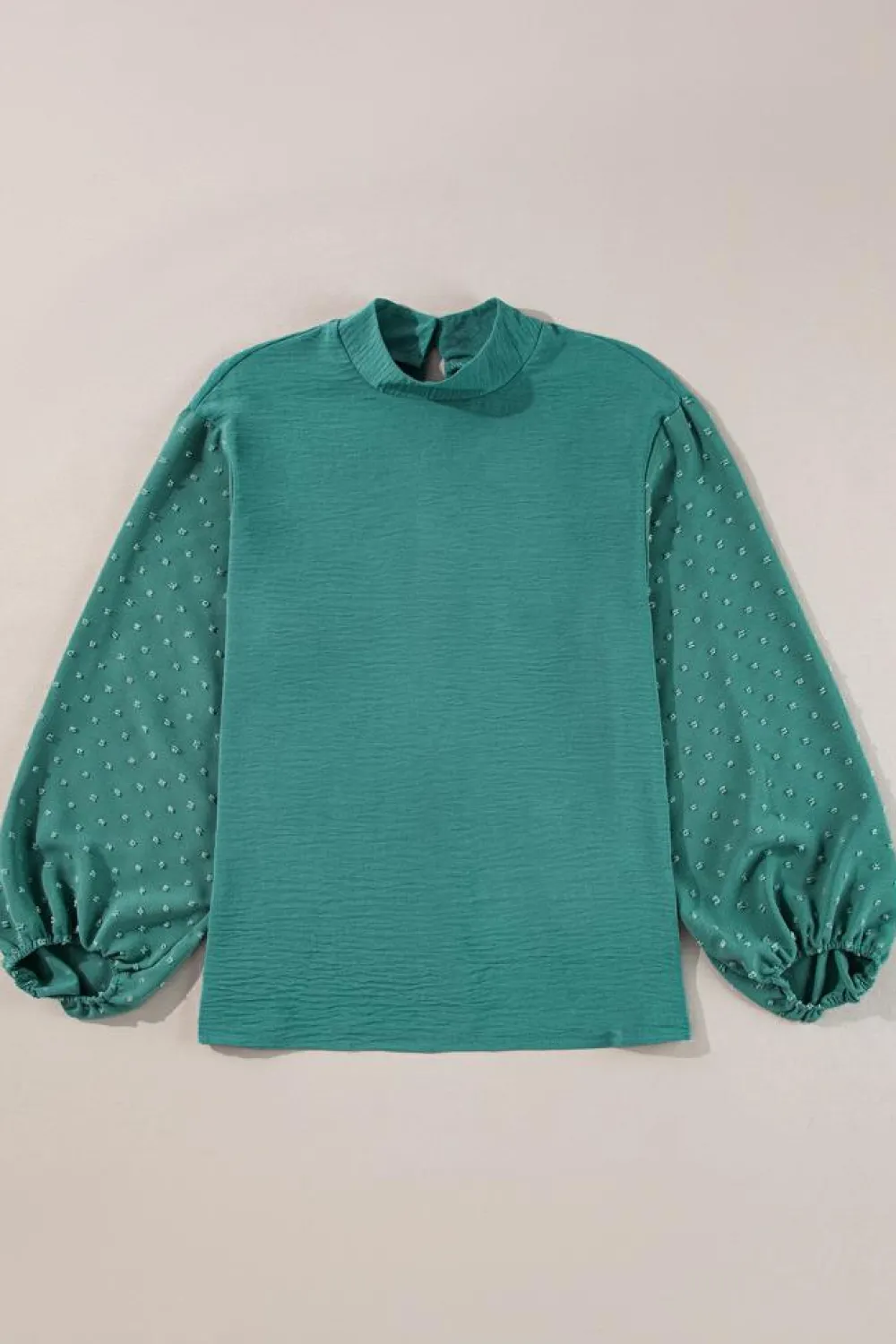 Sale Dear-Lover Swiss Dot Balloon Sleeve Loose Blouse Skobeloff