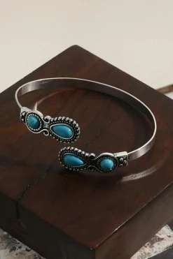 Clearance Dear-Lover Western Turquoise Stone Bracelet Skobeloff