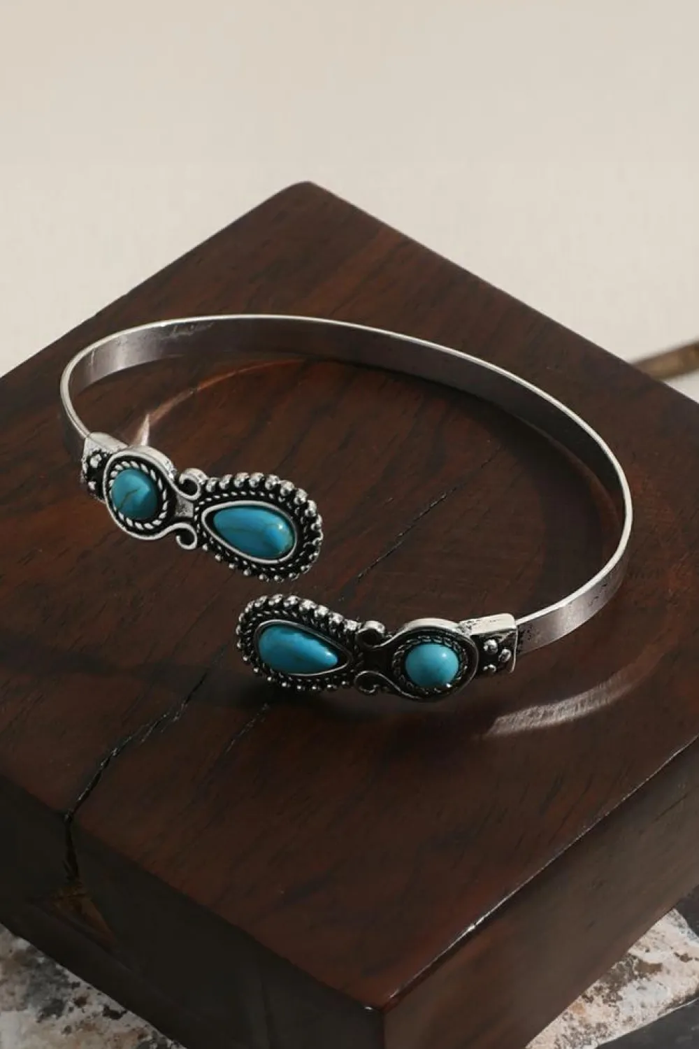 Clearance Dear-Lover Western Turquoise Stone Bracelet Skobeloff