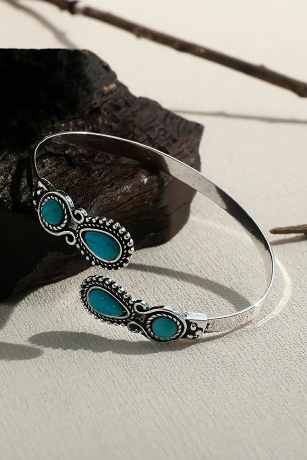 Clearance Dear-Lover Western Turquoise Stone Bracelet Skobeloff