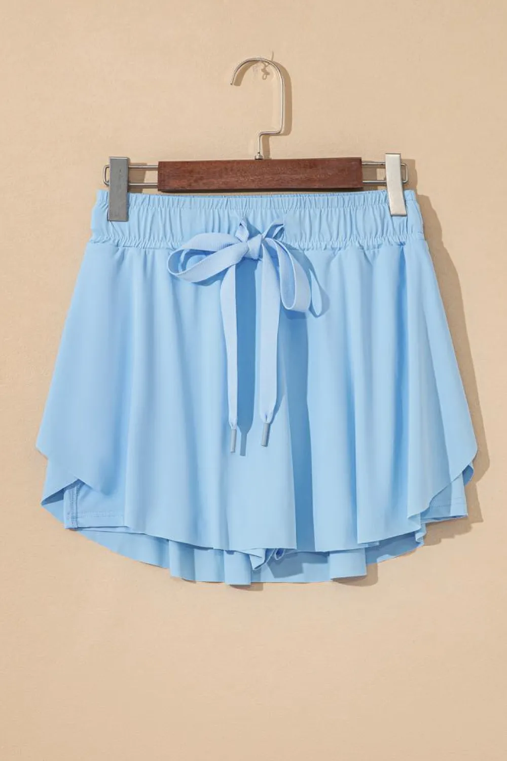Outlet Dear-Lover Drawstring High Waist Lined Tennis Skorts Sky Blue