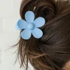 Sale Dear-Lover Flower Hair Claw Clip Sky Blue