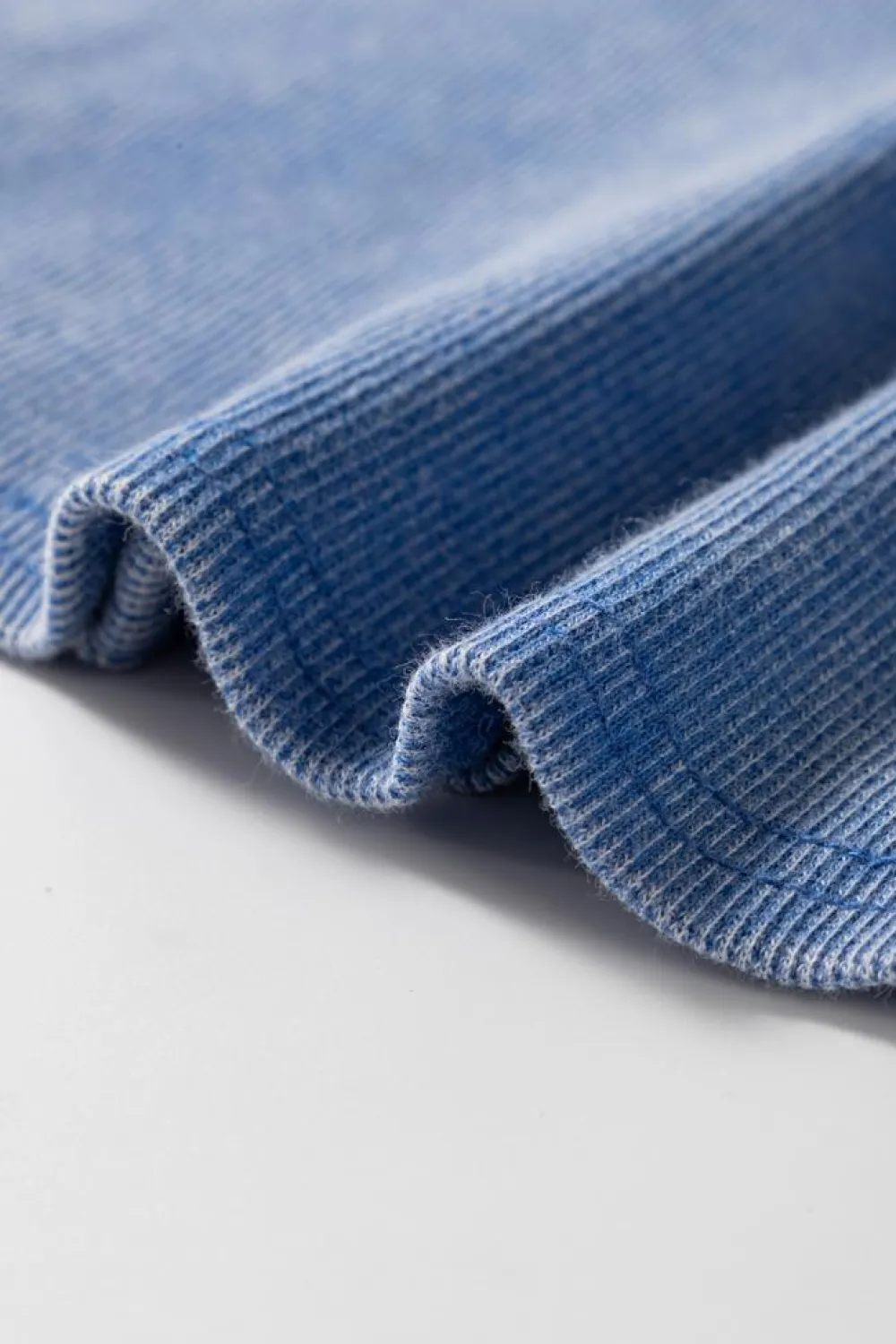 Best Dear-Lover Mineral Wash Ribbed Notch Neck Tank Top Sky Blue