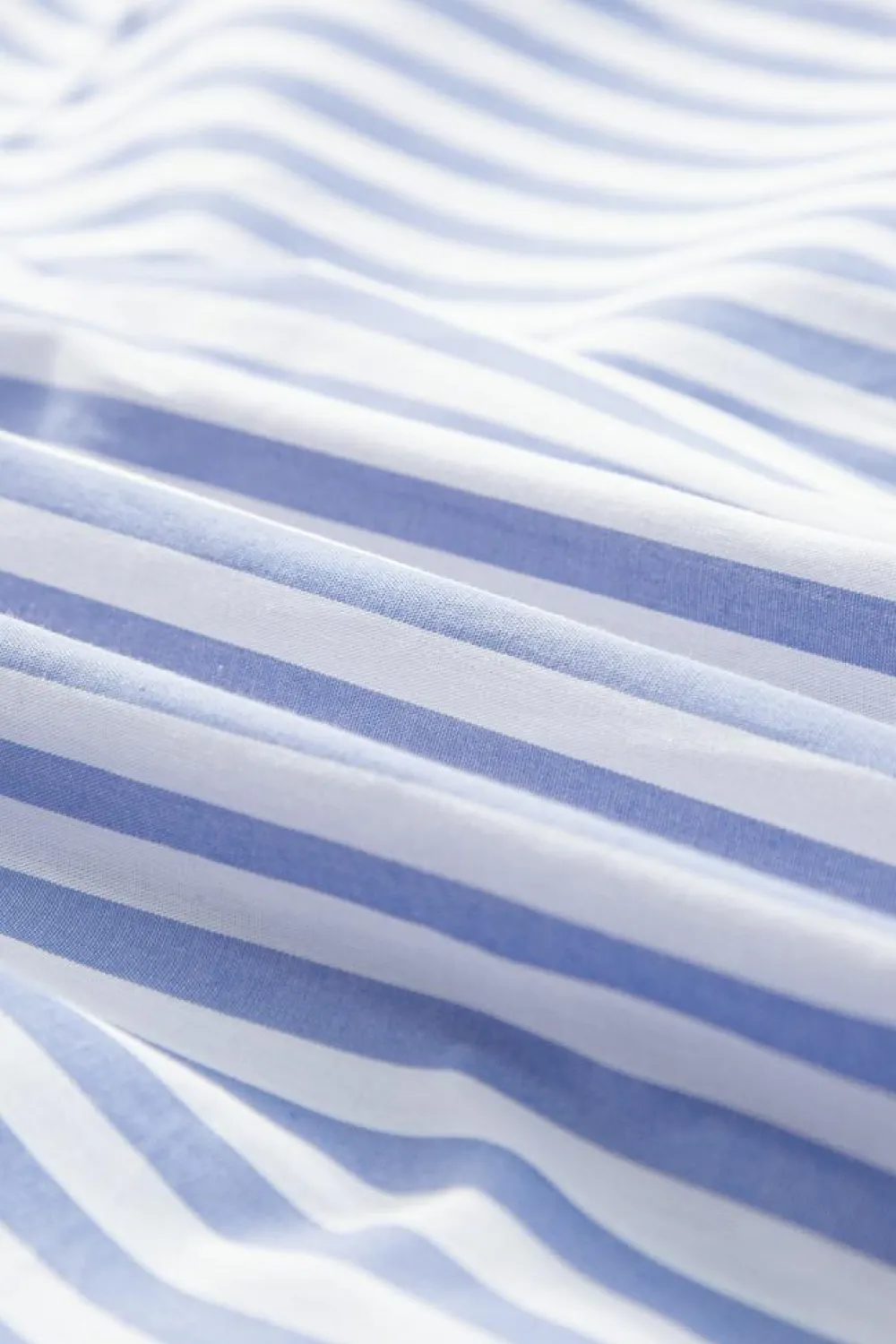 Best Dear-Lover Dolman Sleeve Oversize Shirt Sky Blue Stripe