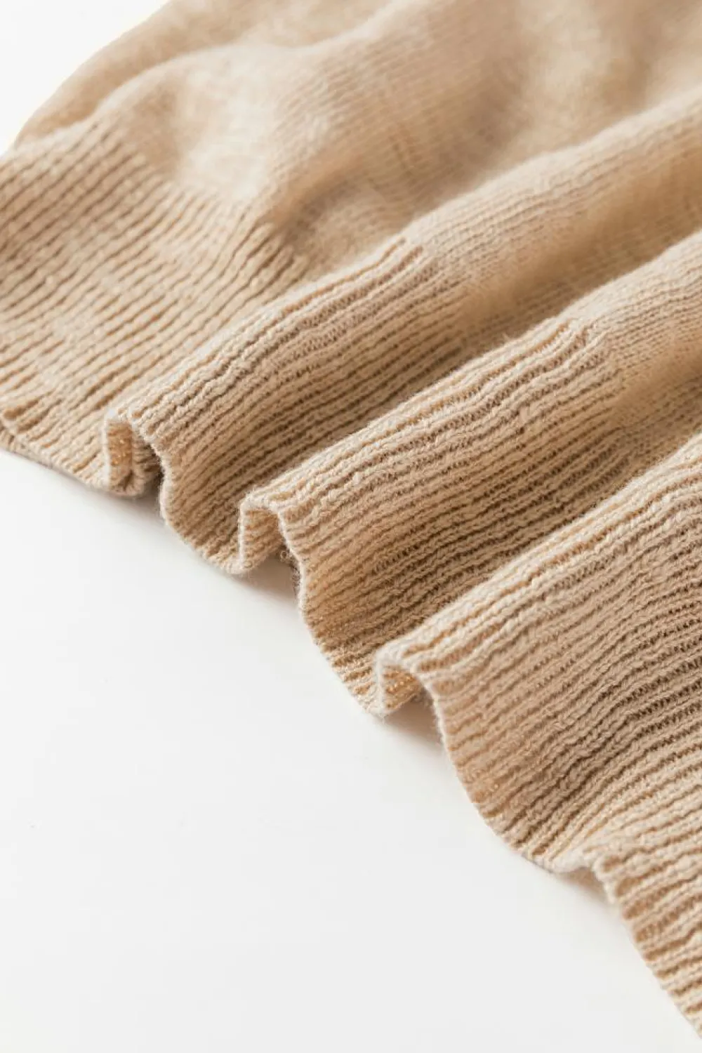 Online Dear-Lover Ribbed Raglan Short Sleeve Sweater Smoke Gray