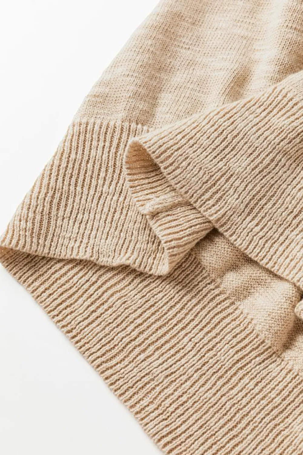 Online Dear-Lover Ribbed Raglan Short Sleeve Sweater Smoke Gray