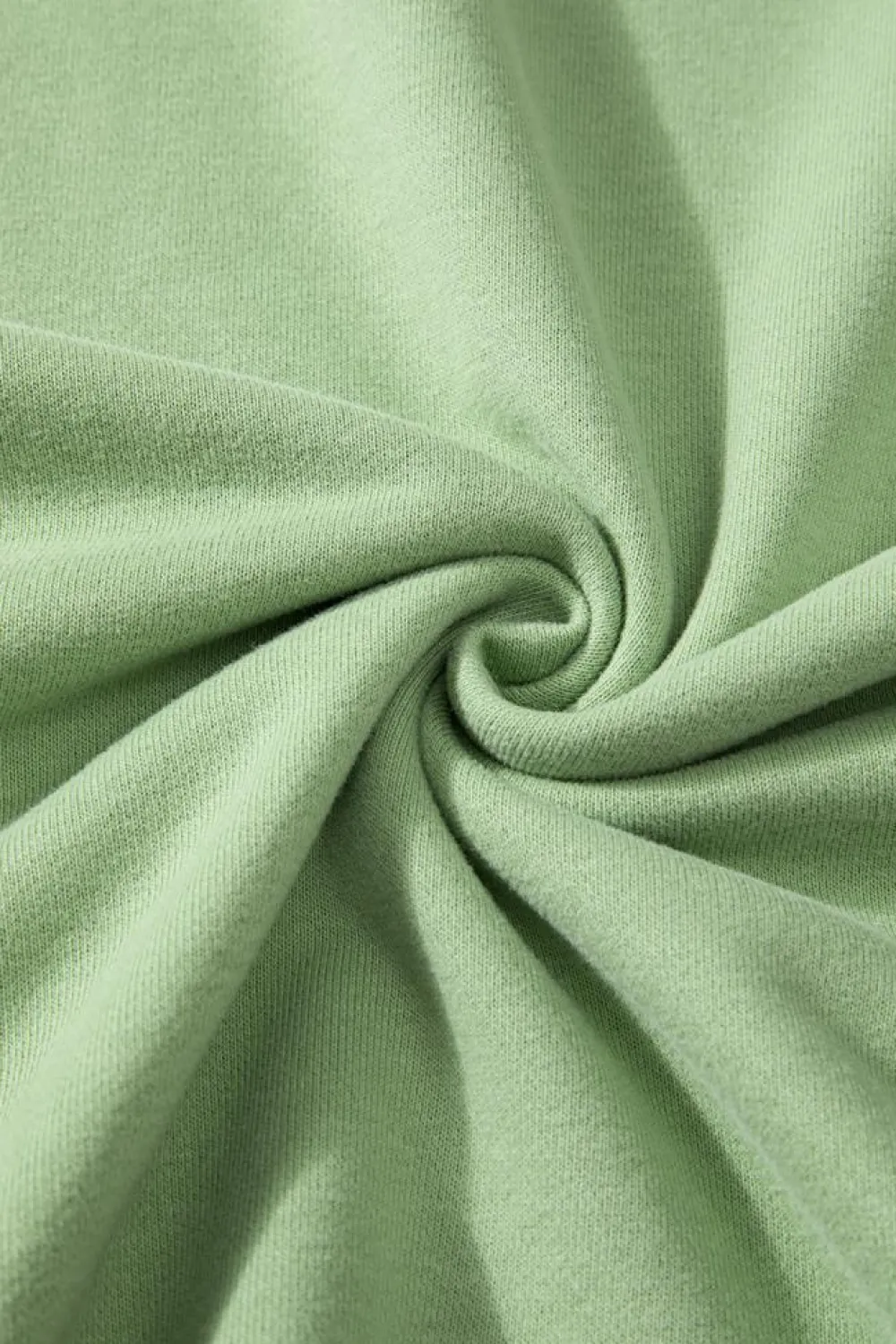 Best Dear-Lover Solid O Neck High Low Hem Pullover Sweatshirt Smoke Green