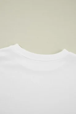 Online Dear-Lover Solid Classic Crewneck Pullover Sweatshirt Beige