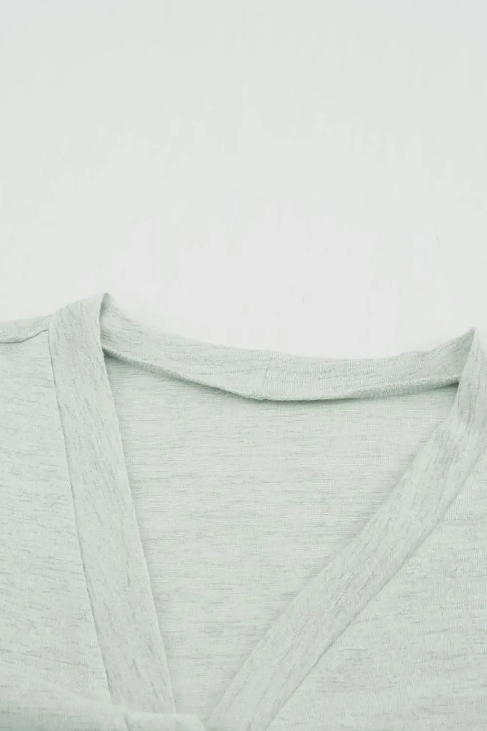 Hot Dear-Lover Solid Color Open-Front Buttons Cardigan Gray