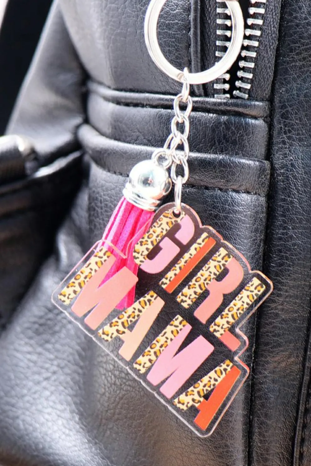 Outlet Dear-Lover GIRL MAMA Tassel Keychain Strawberry Pink
