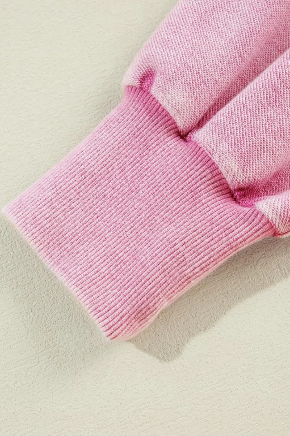 Discount Dear-Lover Mineral Wash Drop Shoulder Pullover Sweatshirt Strawberry Pink