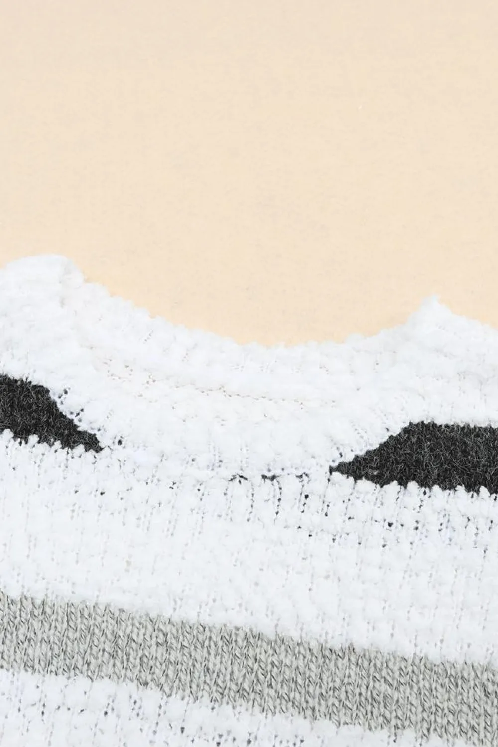 New Dear-Lover d Popcorn Knit Sweater Stripe