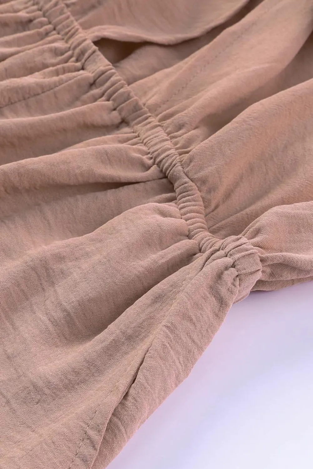 Outlet Dear-Lover Tie Knot Puff Long Sleeve Romper Pink