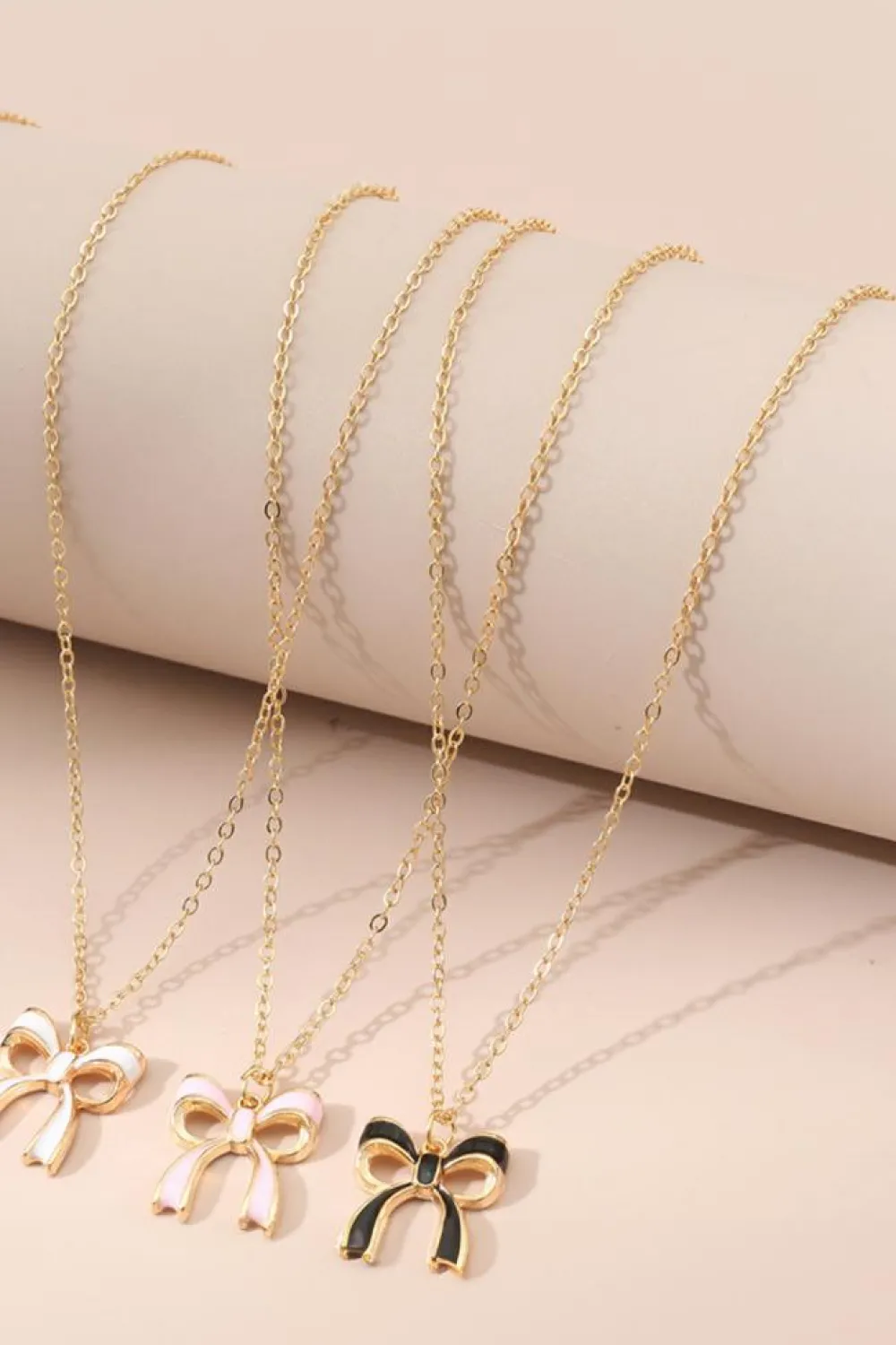 Sale Dear-Lover Triple Layered Bowknot Necklace White