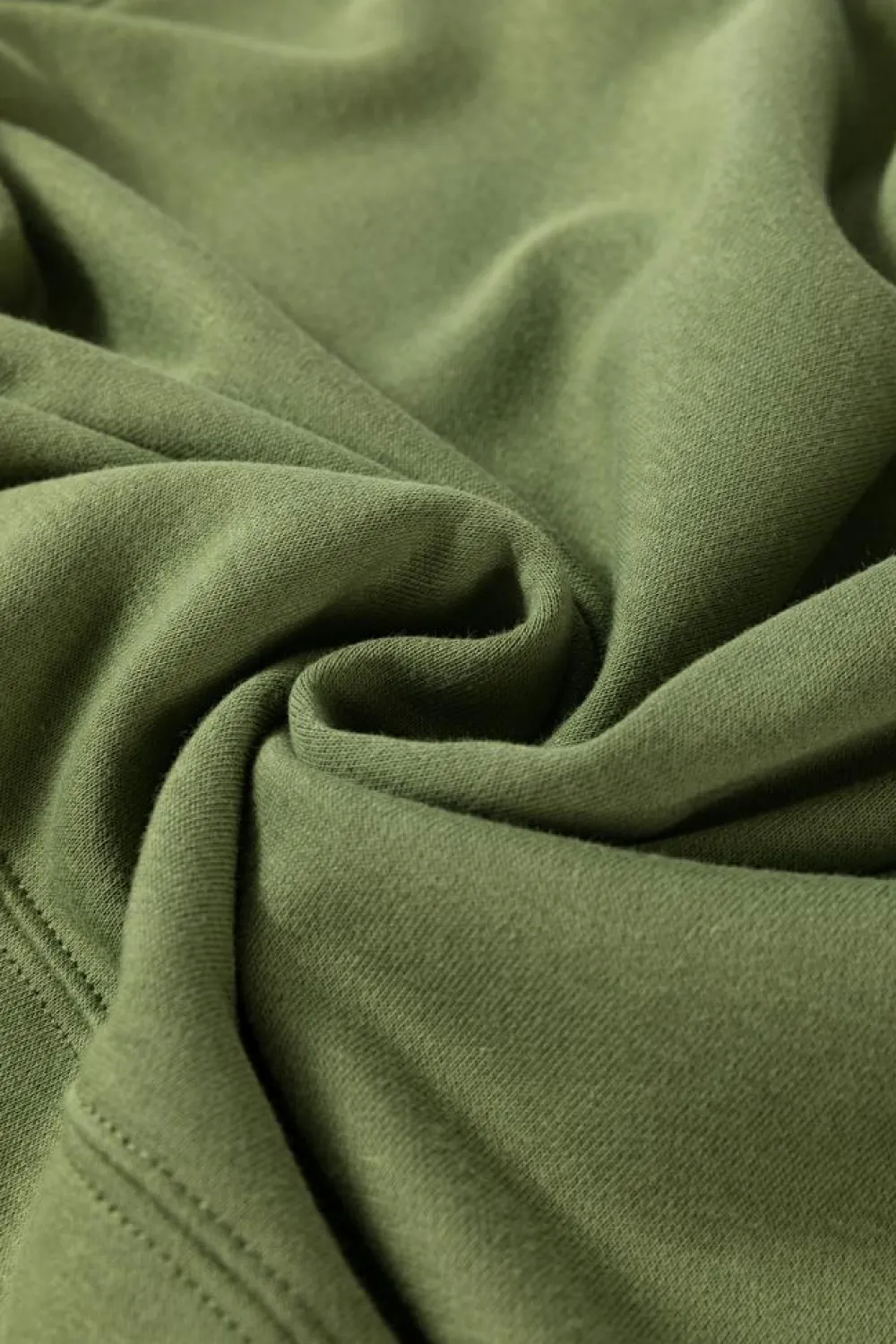 Sale Dear-Lover Drop Shoulder Crisscross Stitching Pocketed Loose Sweatshirt Vineyard Green