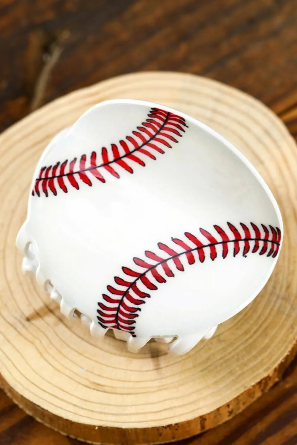 Sale Dear-Lover Ball Pattern Acrylic Large Hair Claw Clip White