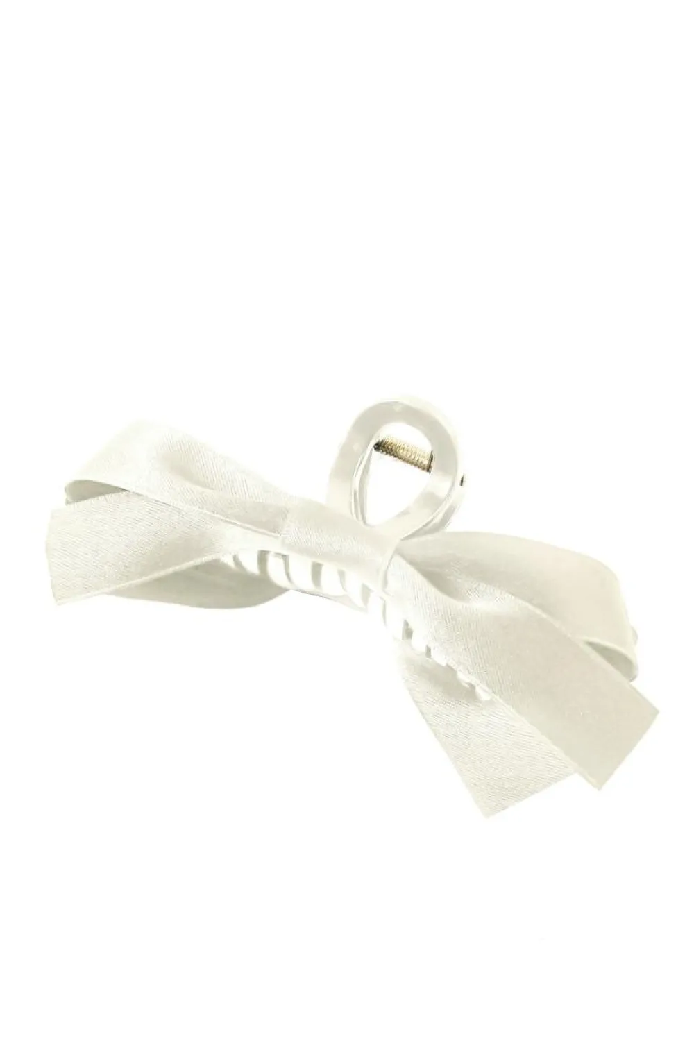 Outlet Dear-Lover Bow Decor Large Hair Claw Clip White