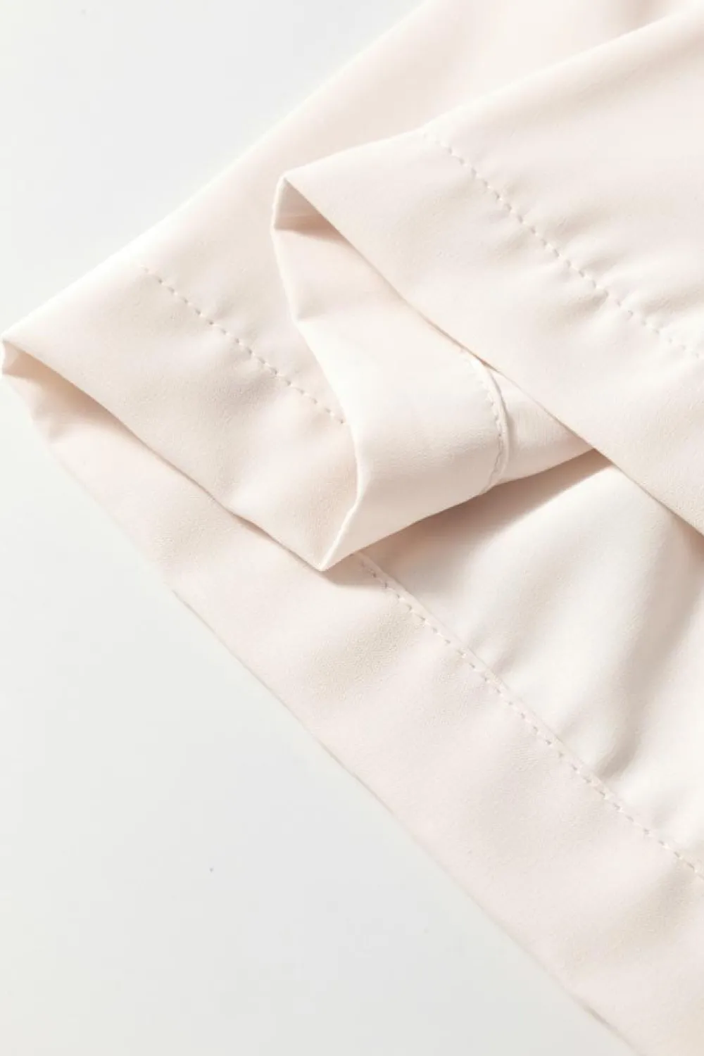 Online Dear-Lover Bow Tie Short Puff Sleeve Ruffle Hem Blouse White
