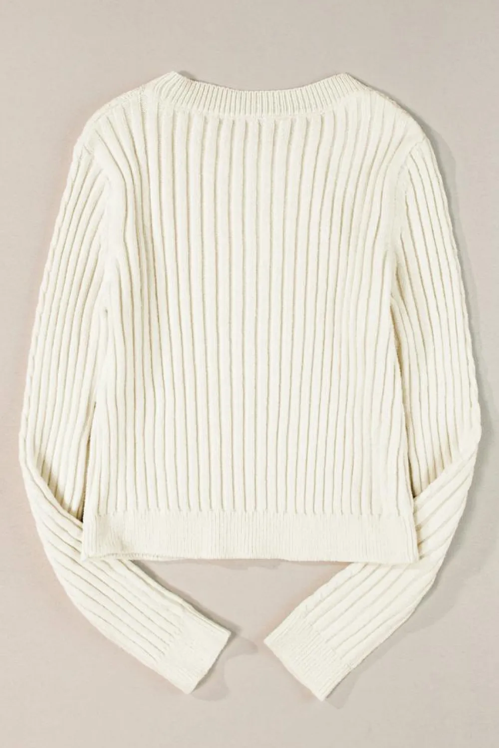 Outlet Dear-Lover Cable Knit Cropped Sweater White