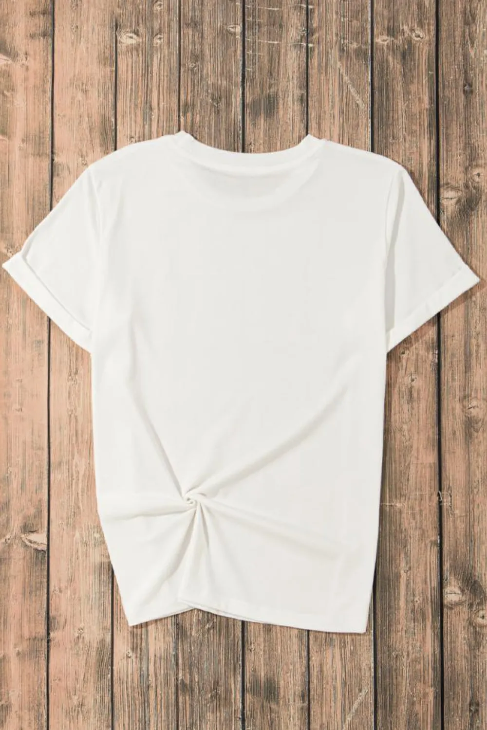 Discount Dear-Lover Cheerful Leopard EASTER Letter Graphic Tee White
