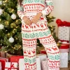 Best Dear-Lover Christmas Print Pullover and Pants Lounge Set White