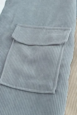 Hot Dear-Lover Color Block Button Shirt with Pocket White