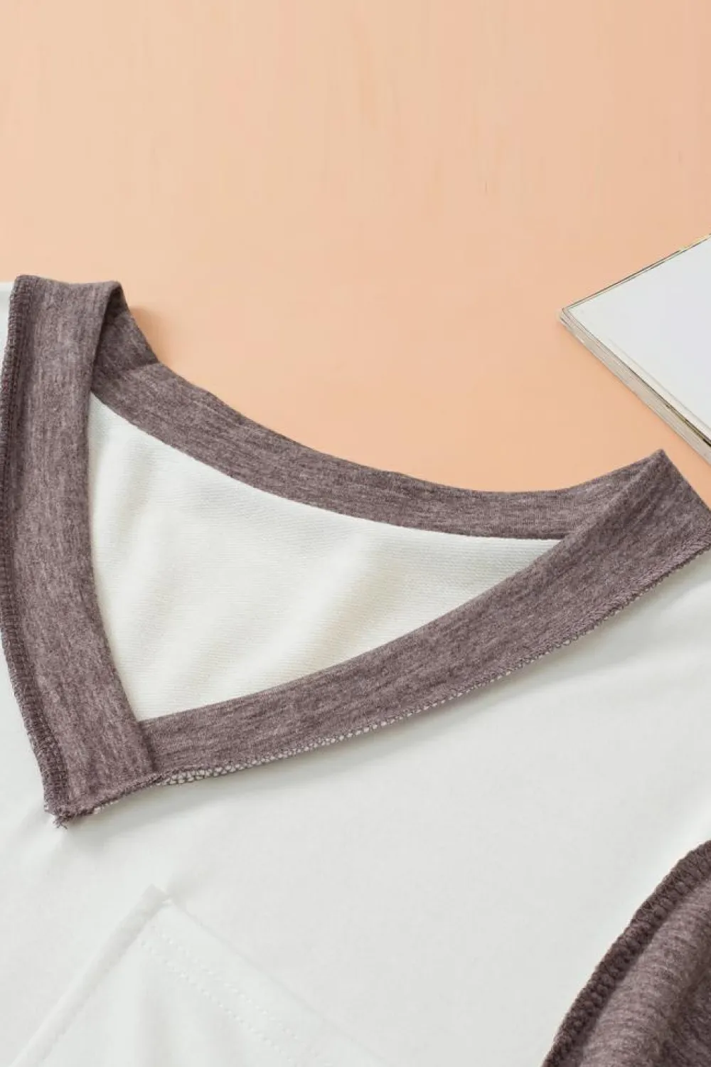 Discount Dear-Lover Colorblock Patchwork Exposed Seam Knit Top White